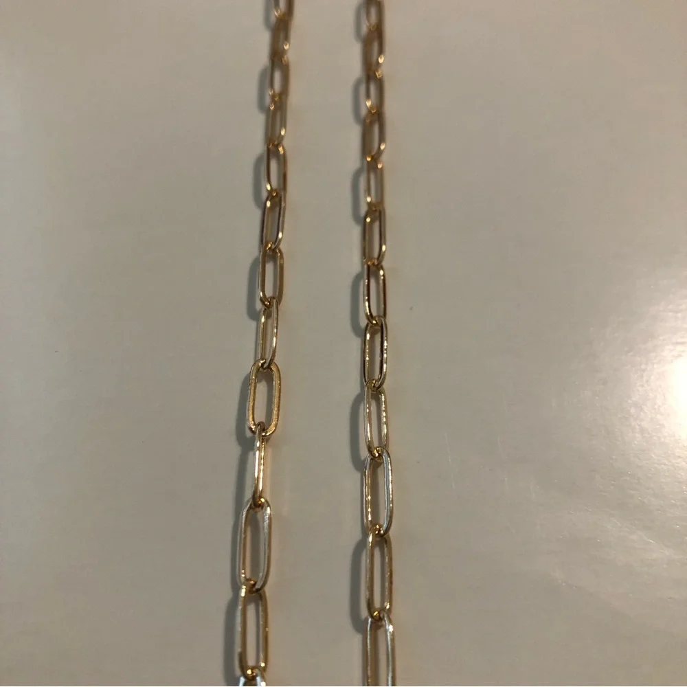 NIB O.Secret Paperclip Chain Pendant Necklace - Picture 4 of 15